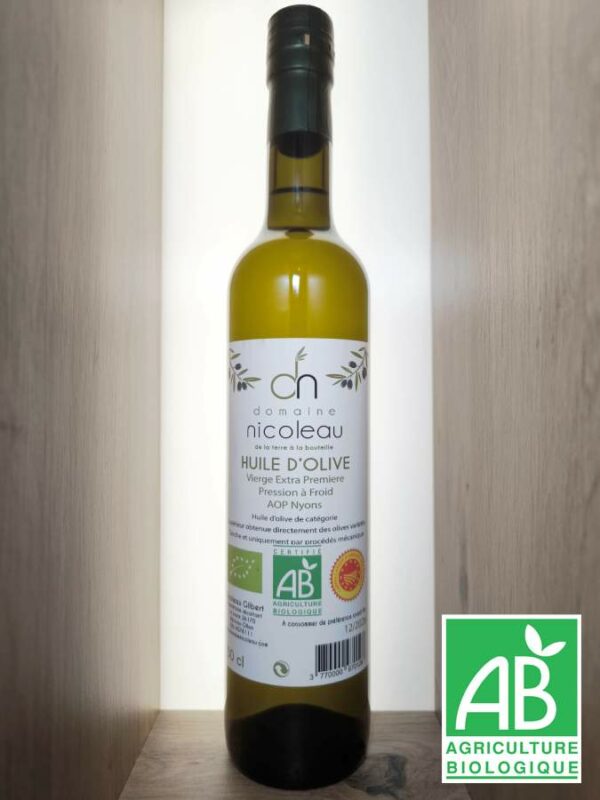 Domaine Nicoleau - Huile d'Olive AOP Nyons (50cL)